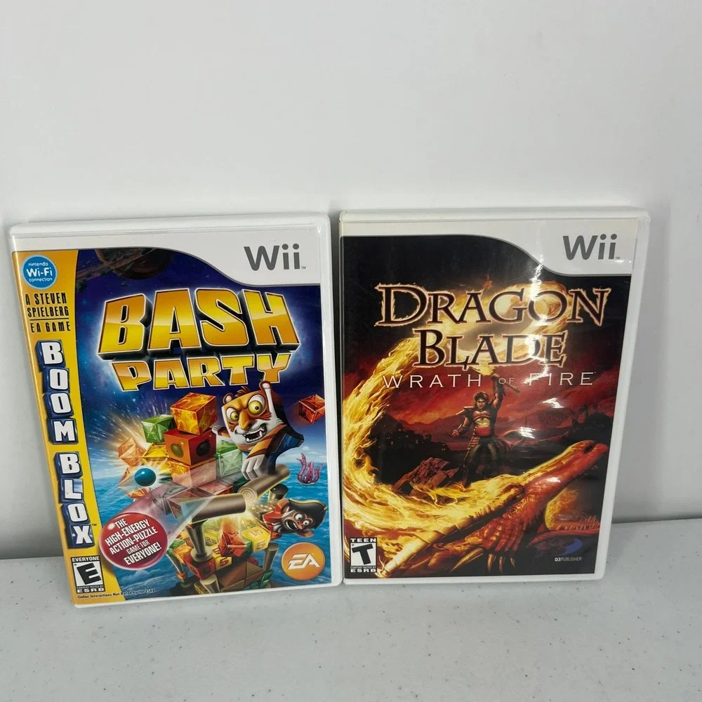 Nintendo Wii 5 Game Bundle Boom Blox Bash Party MySims Racing Speed Racer Dragon - Picture 10 of 10